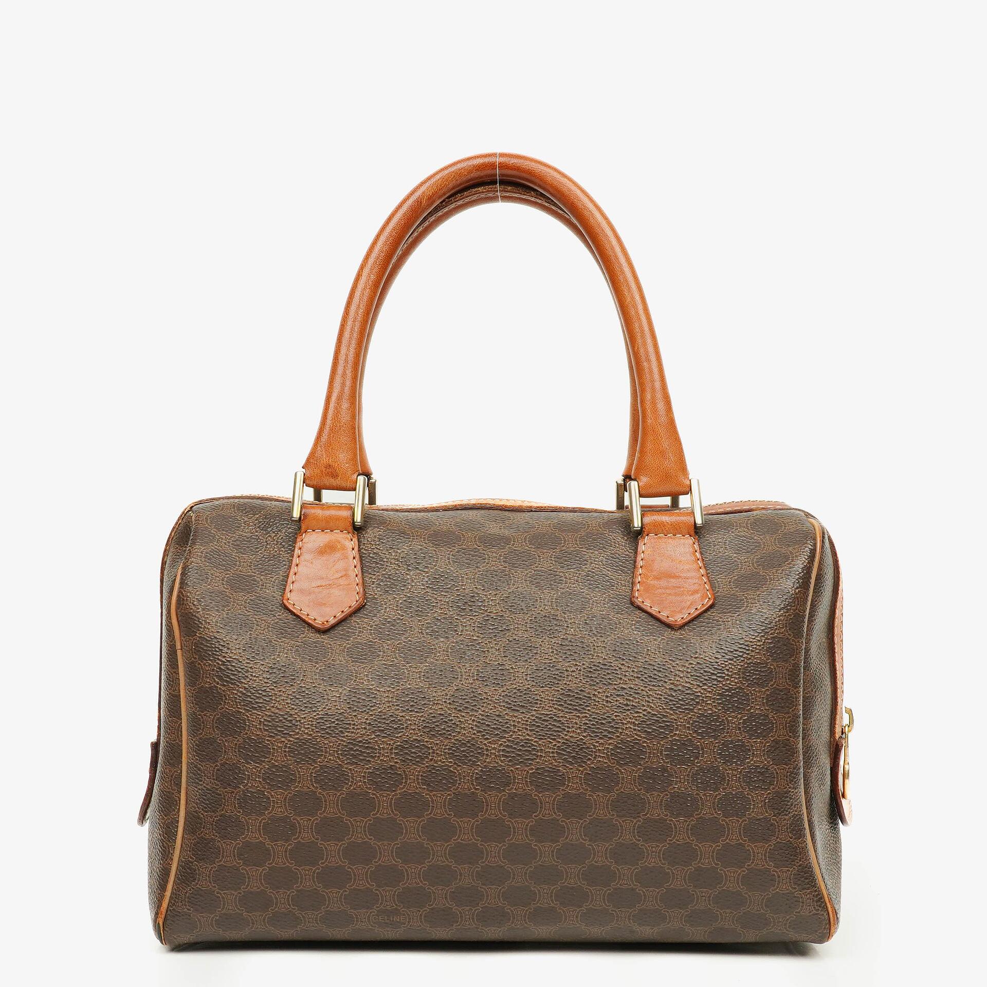CELINE Macadam Boston Tasche aus beschichtetem Canvas