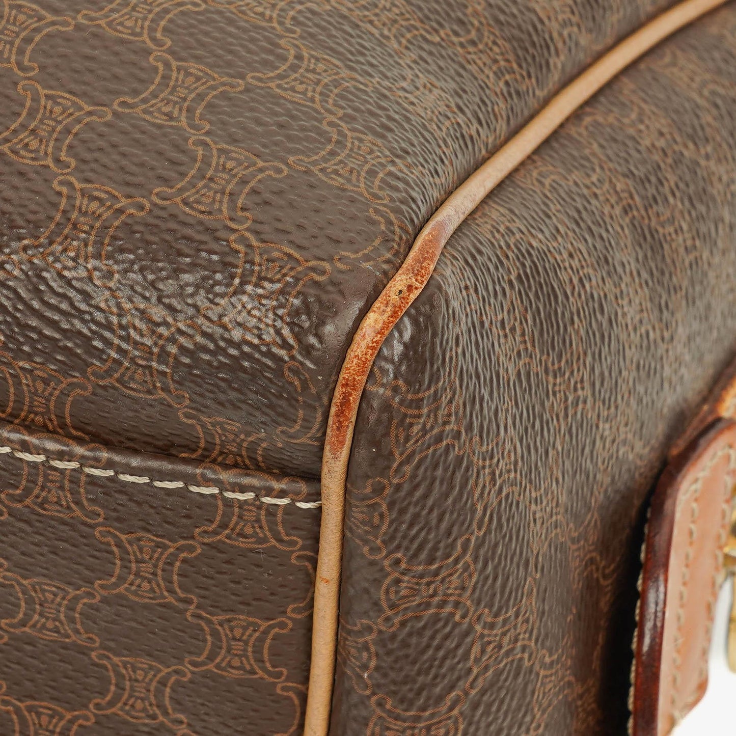 CELINE Macadam Boston Tasche aus beschichtetem Canvas