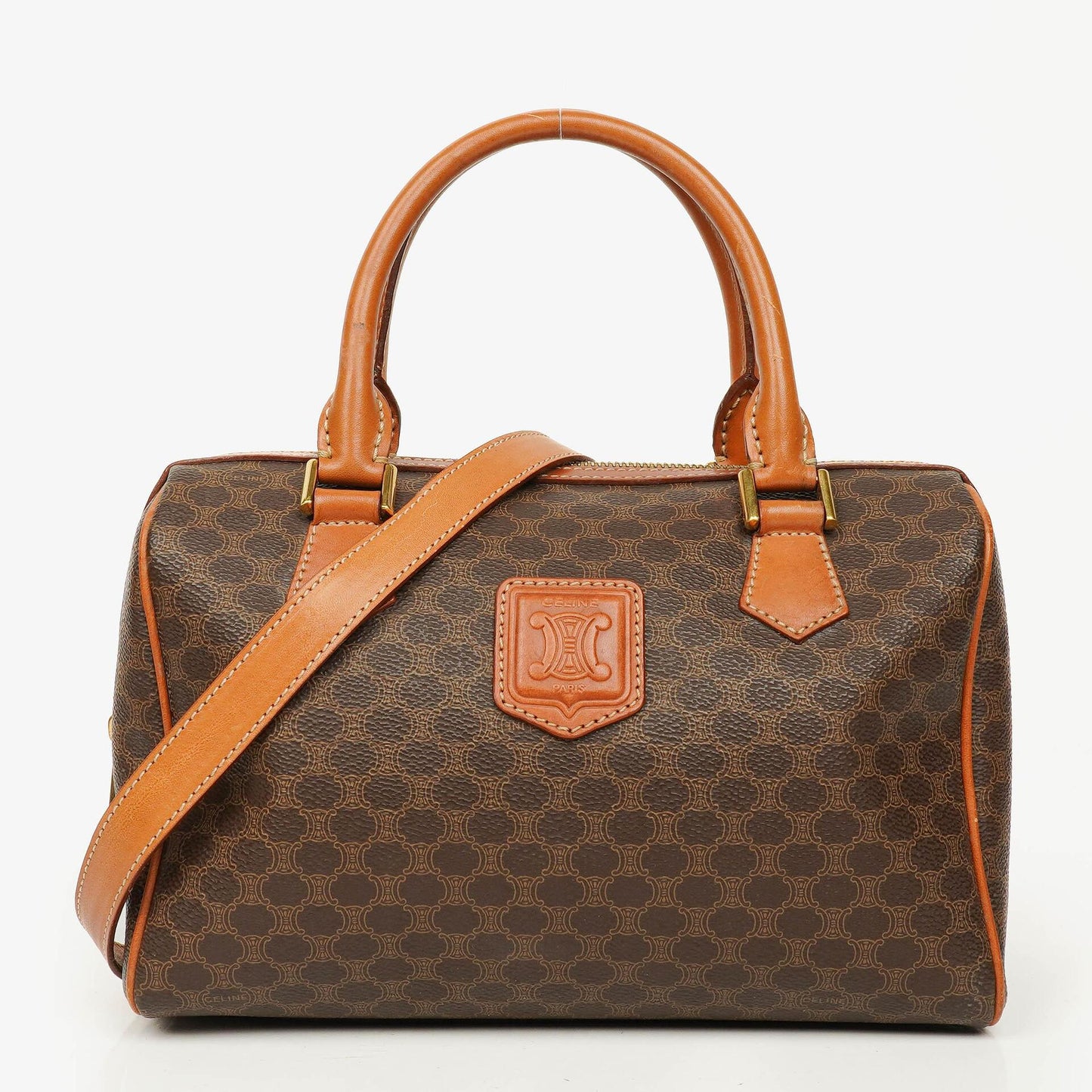 Celine Macadam Boston Tasche aus beschichtetem Canvas