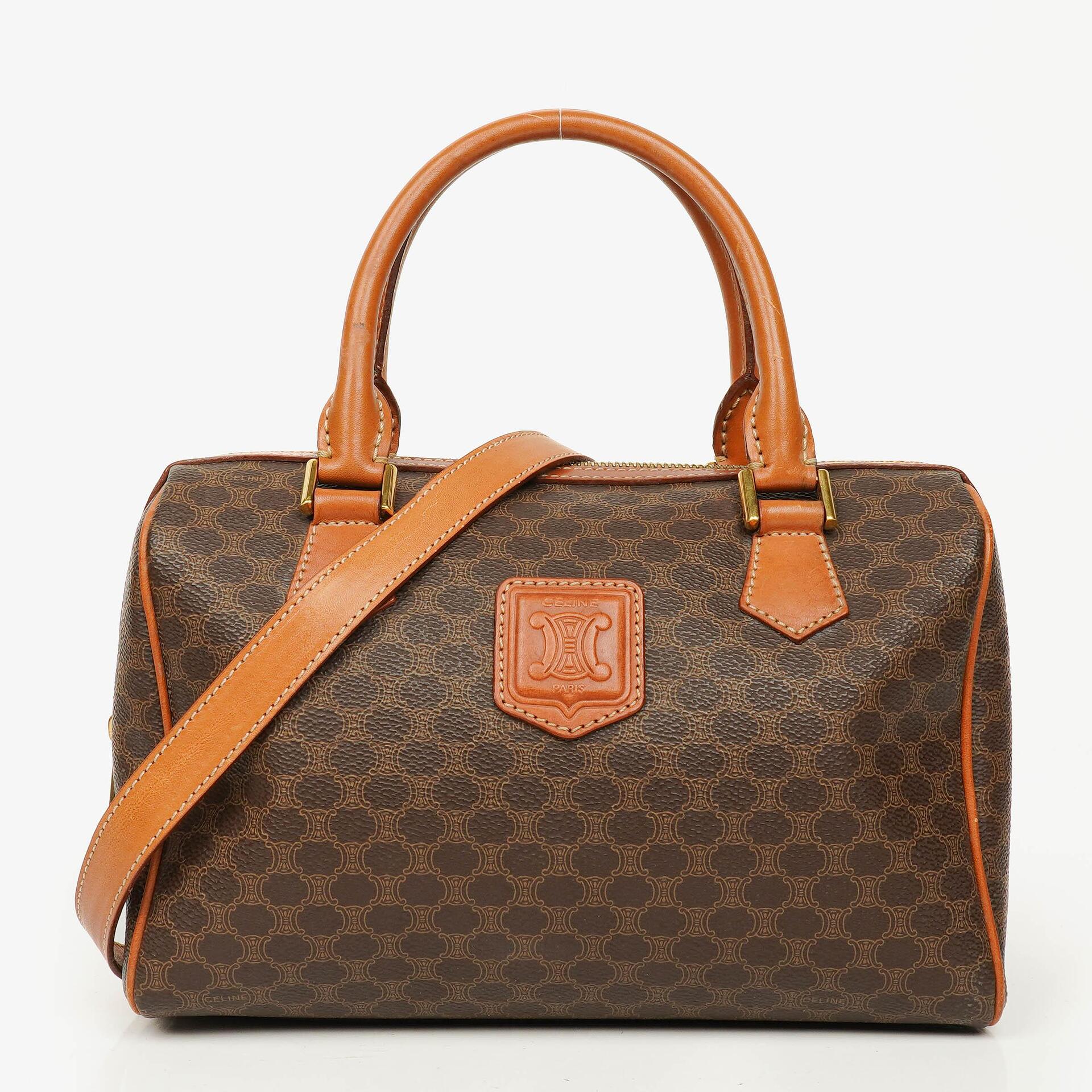 Celine Macadam Boston Tasche aus beschichtetem Canvas