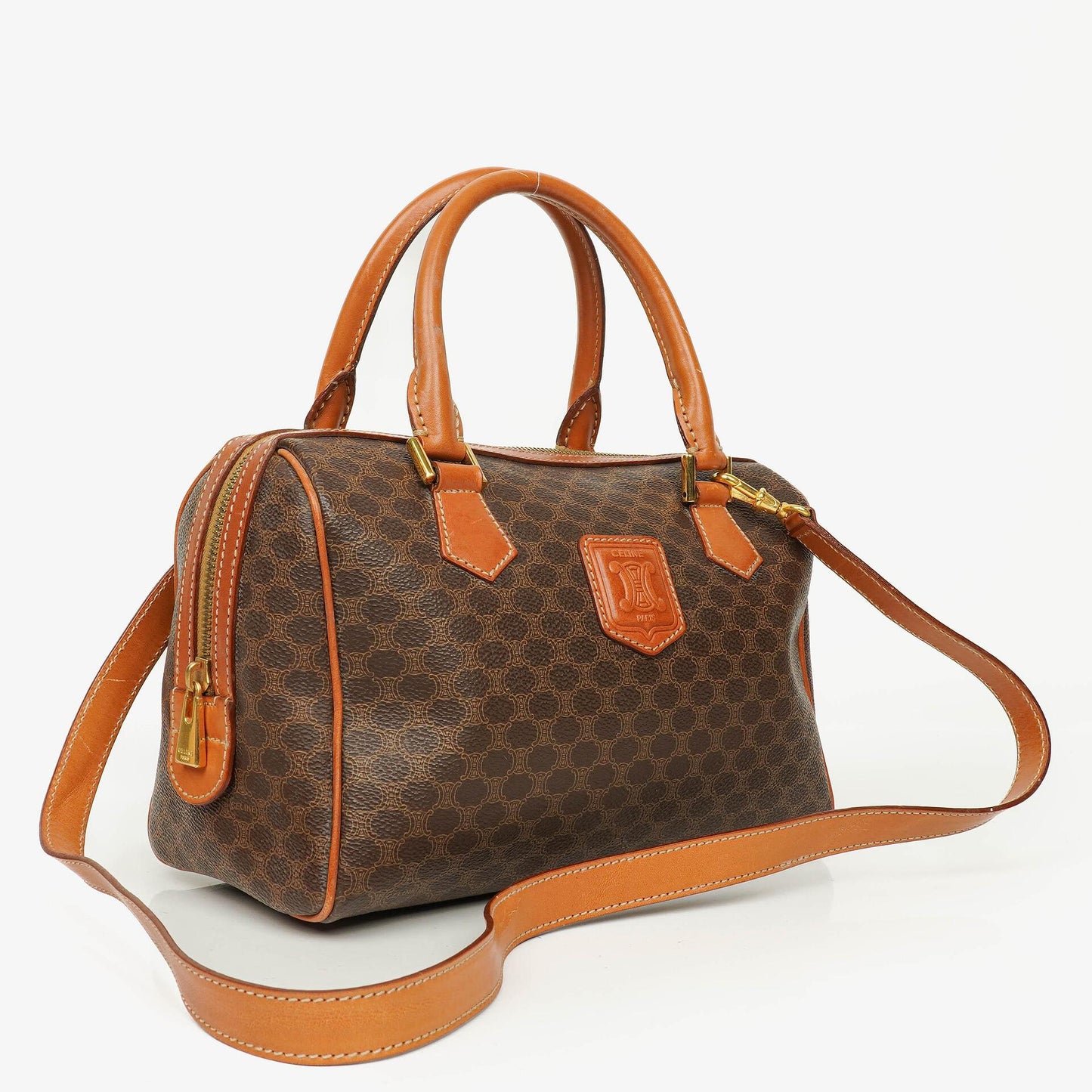 Celine Macadam Boston Tasche aus beschichtetem Canvas