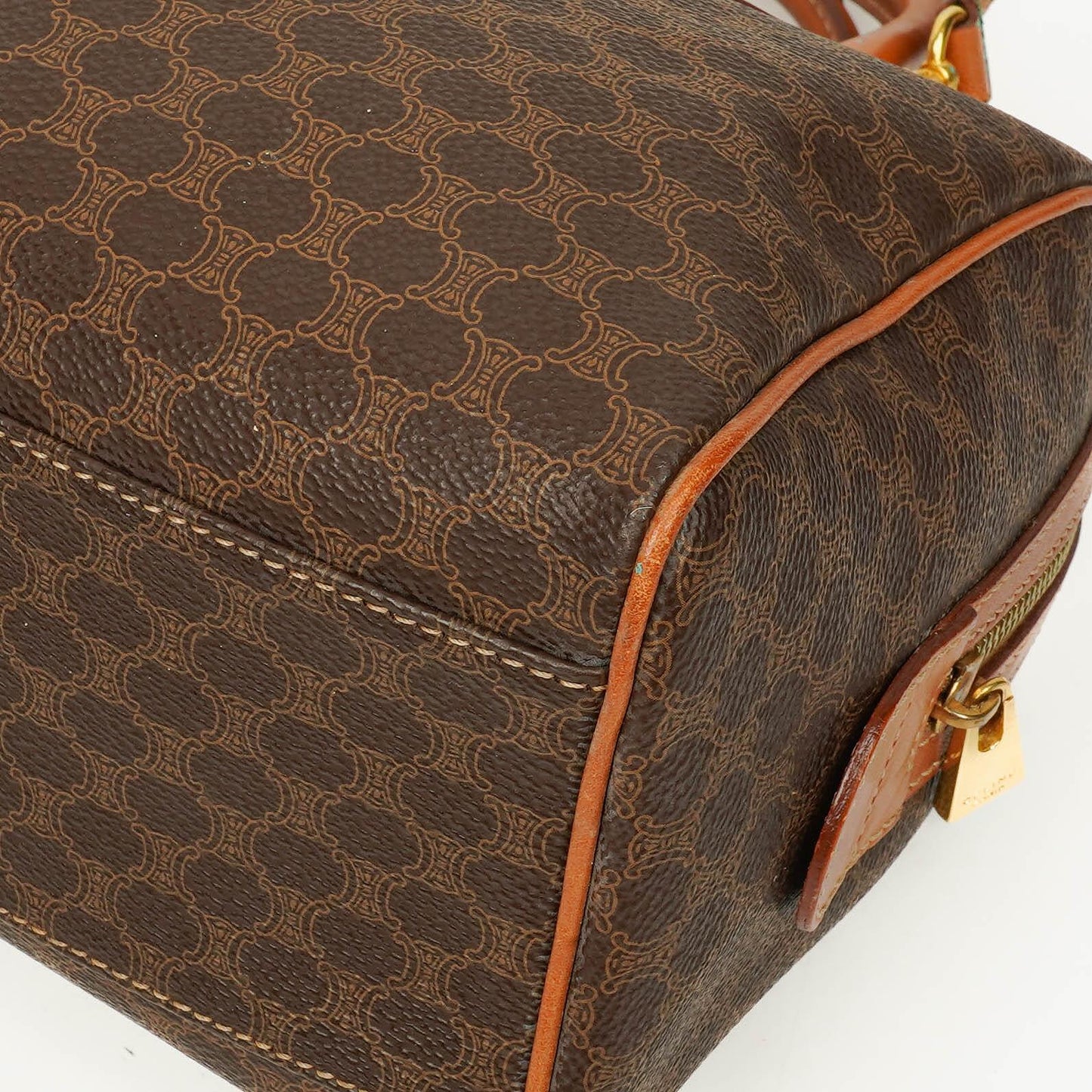Celine Macadam Boston Tasche aus beschichtetem Canvas