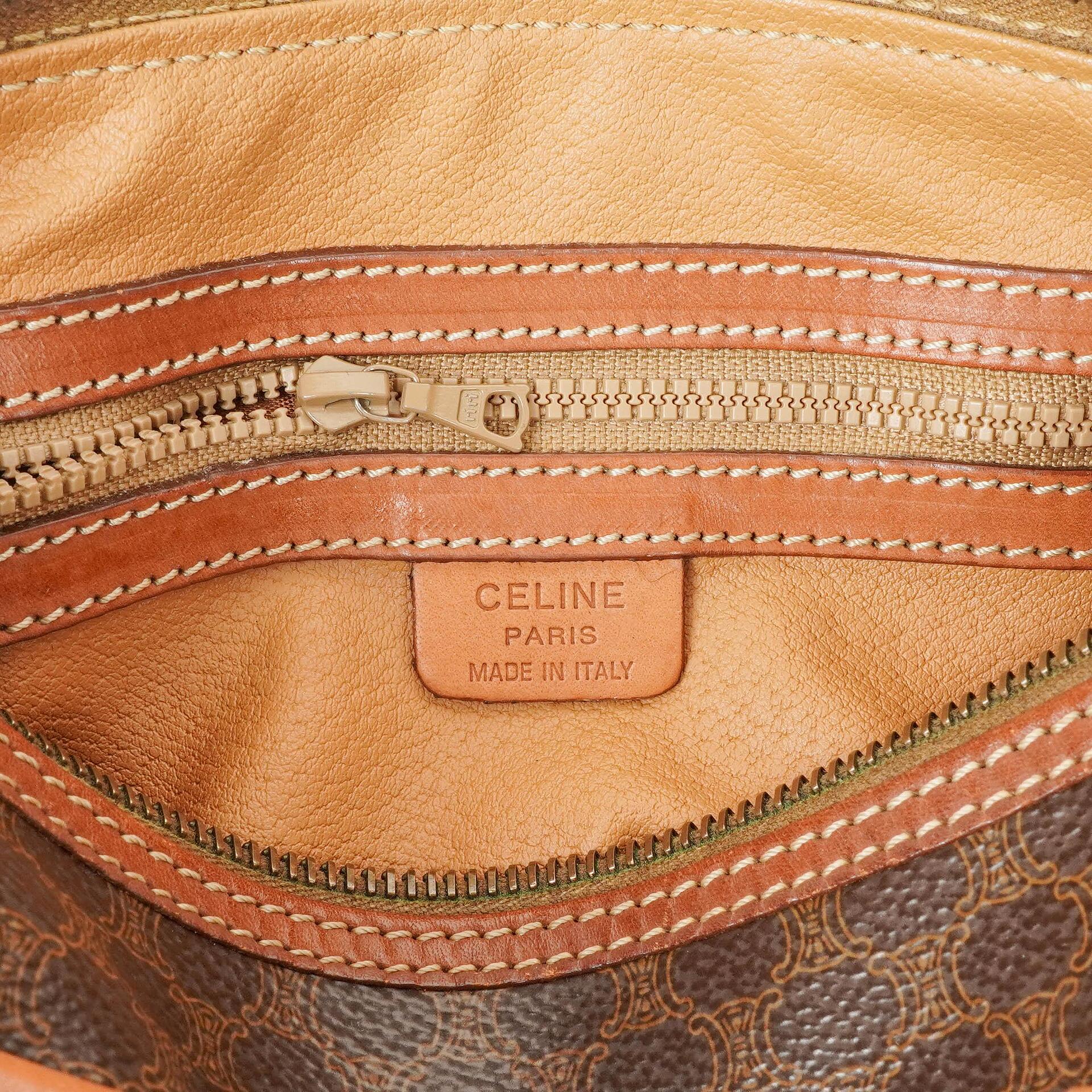 Celine Macadam Boston Tasche aus beschichtetem Canvas