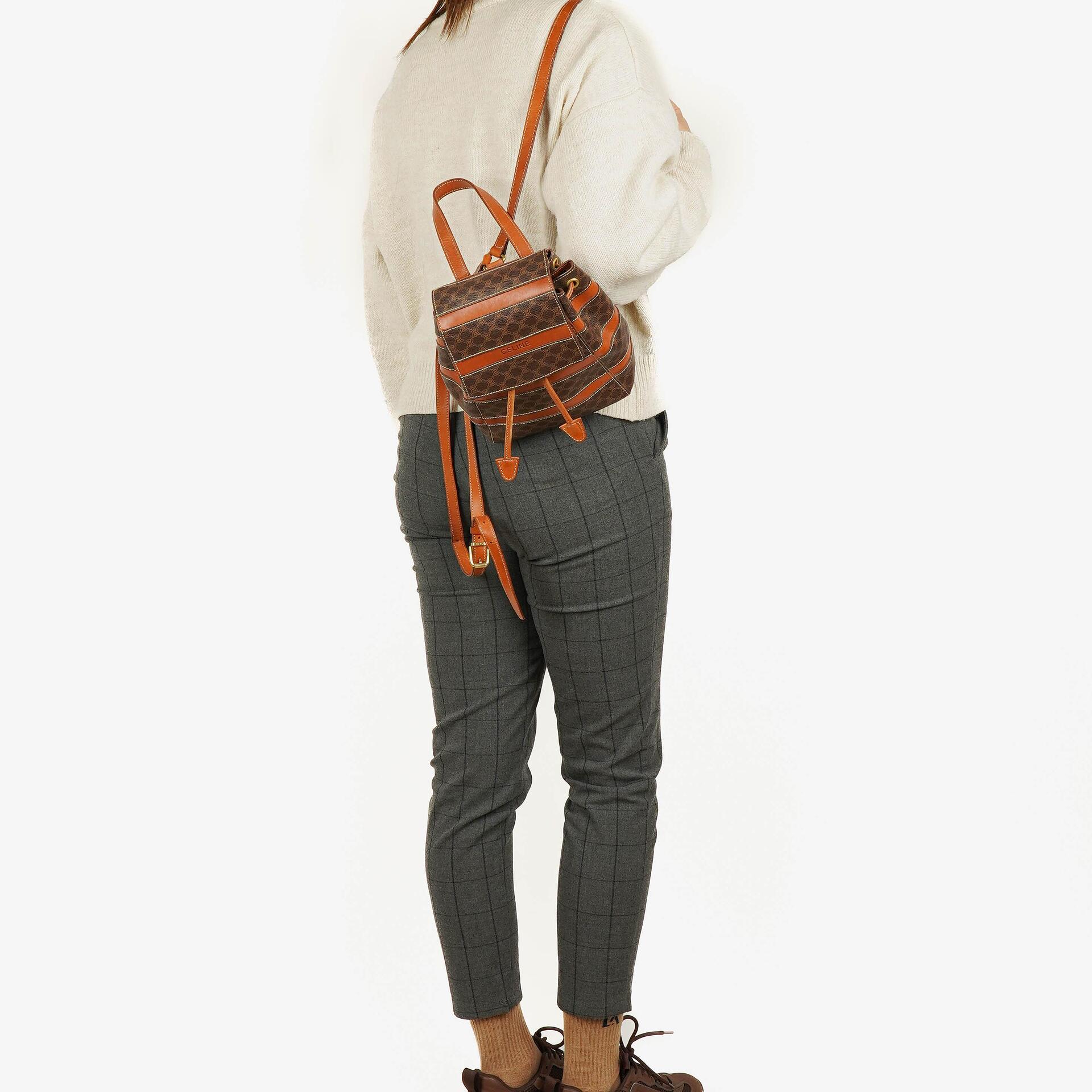 Celine Macadam Rucksack mit Kordelzug