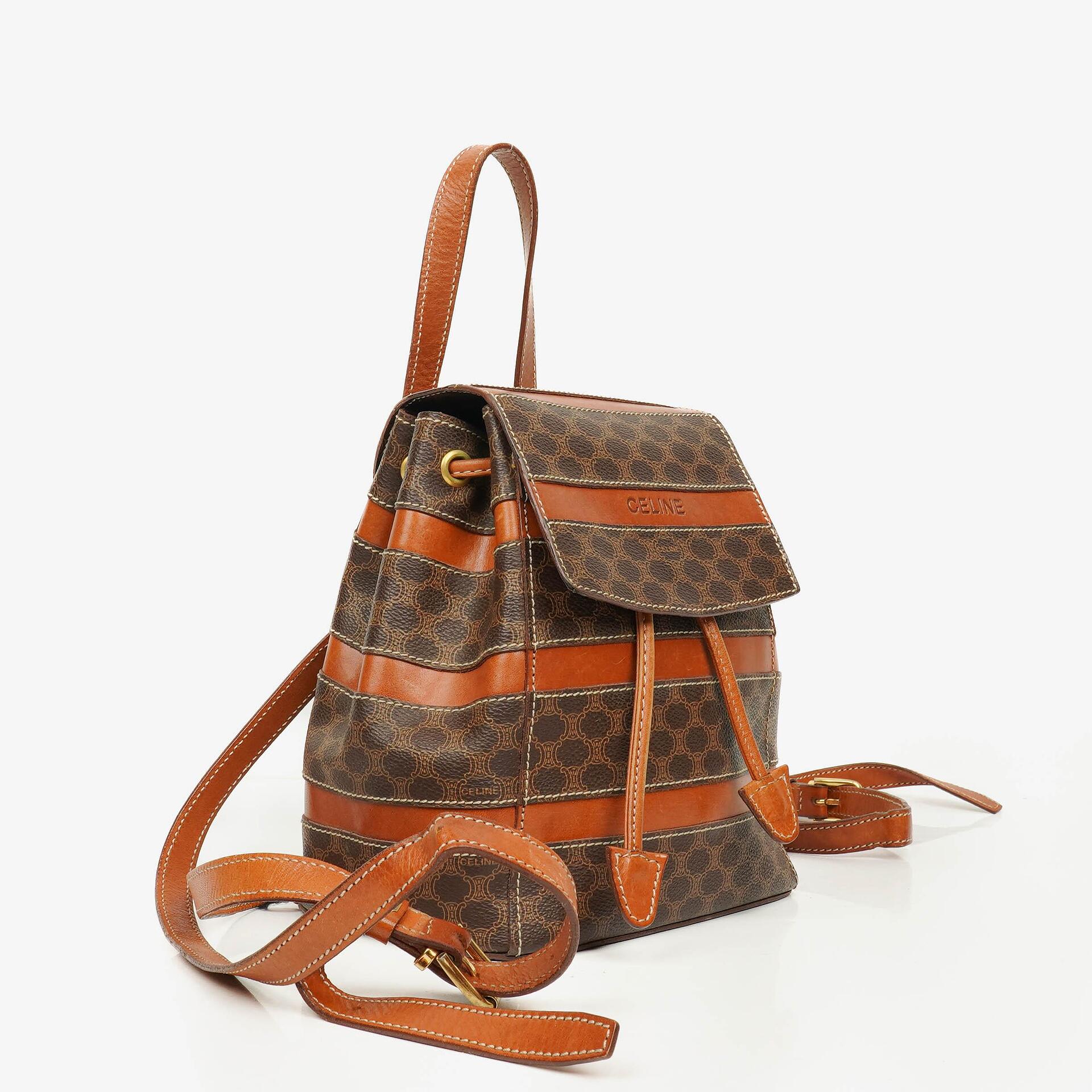 Celine Macadam Rucksack mit Kordelzug