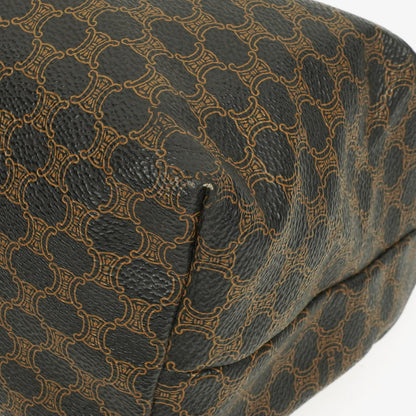 Celine Macadam Triomphe Vintage-Kulturtasche in Braun und Schwarz