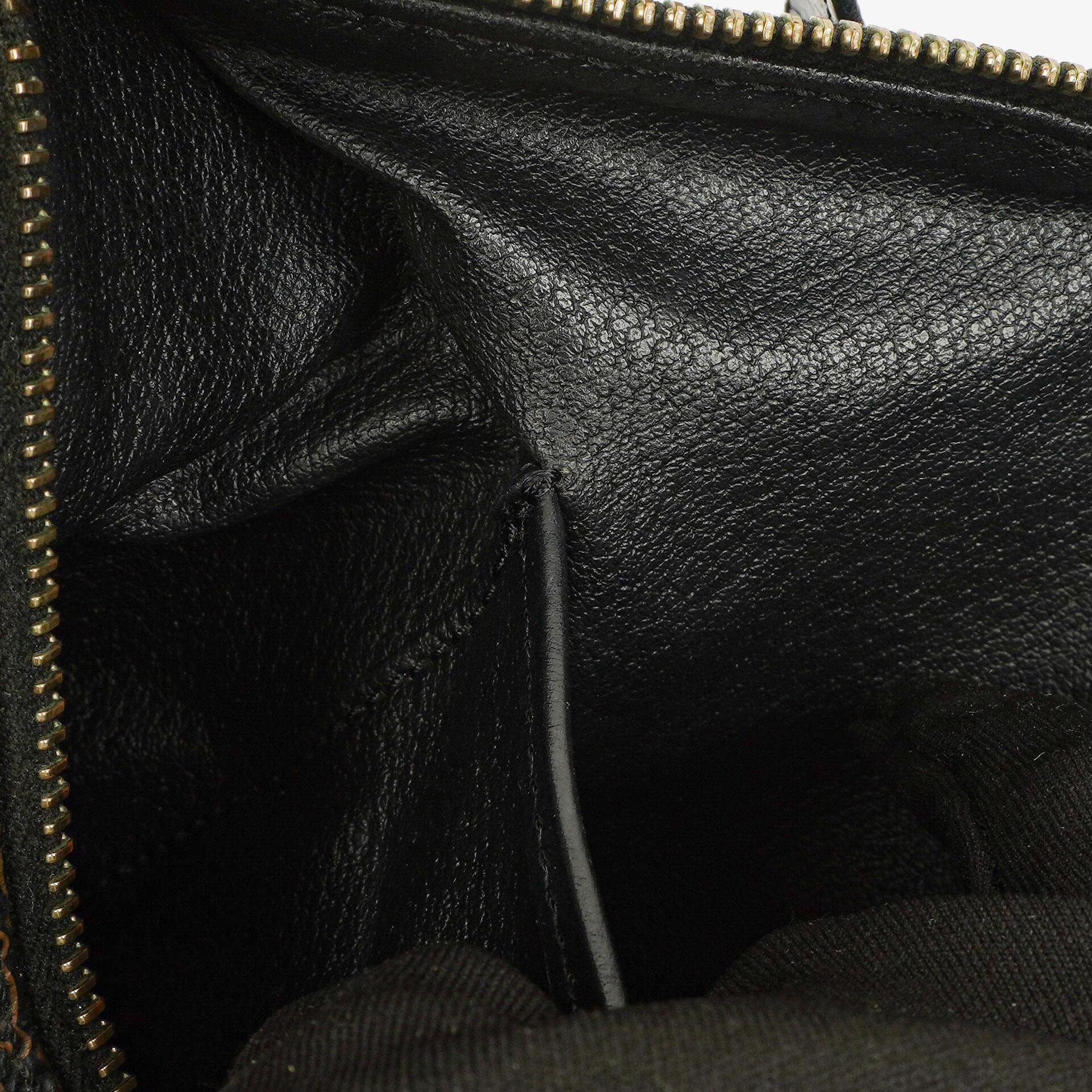 Celine Macadam Triomphe Vintage-Kulturtasche in Braun und Schwarz