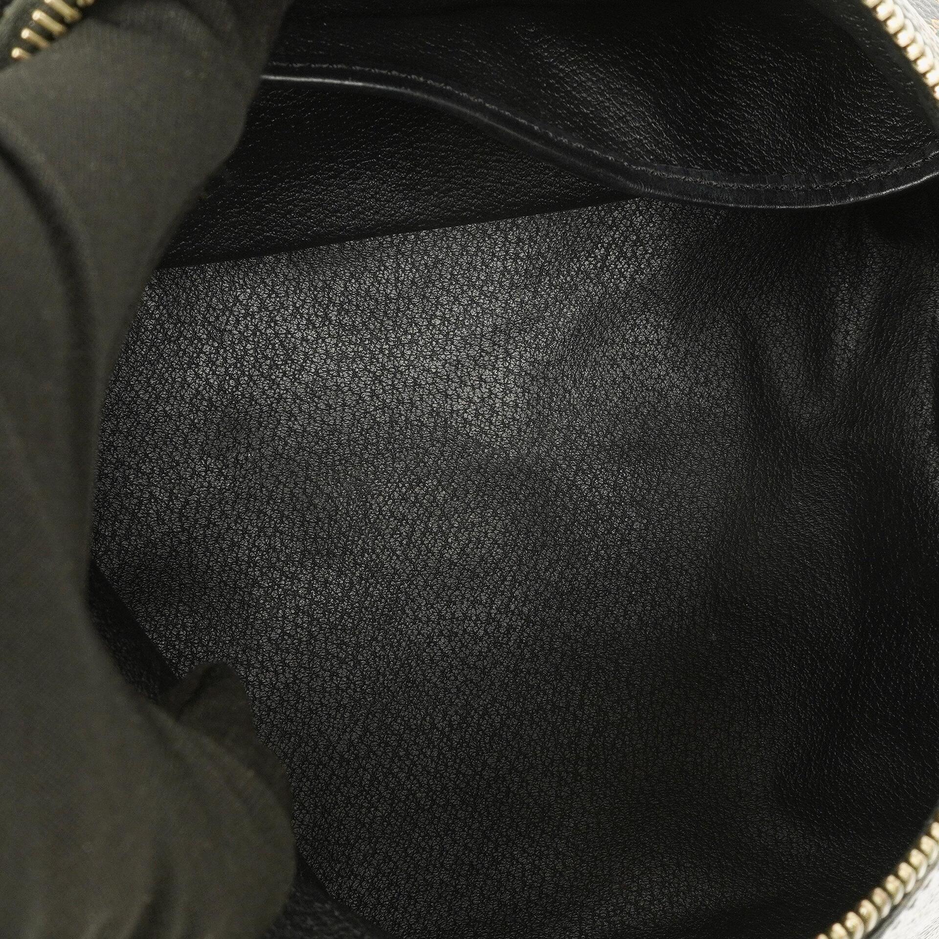 Celine Macadam Triomphe Vintage-Kulturtasche in Braun und Schwarz
