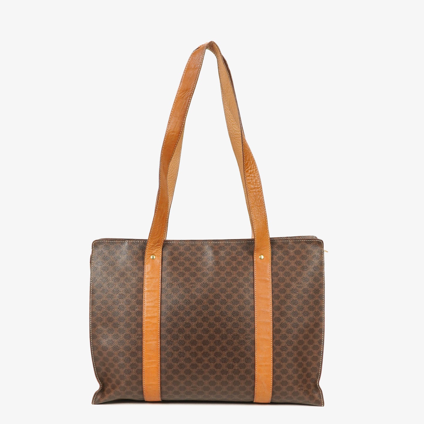 CELINE Macadam Triomphe Schultertasche in Braun