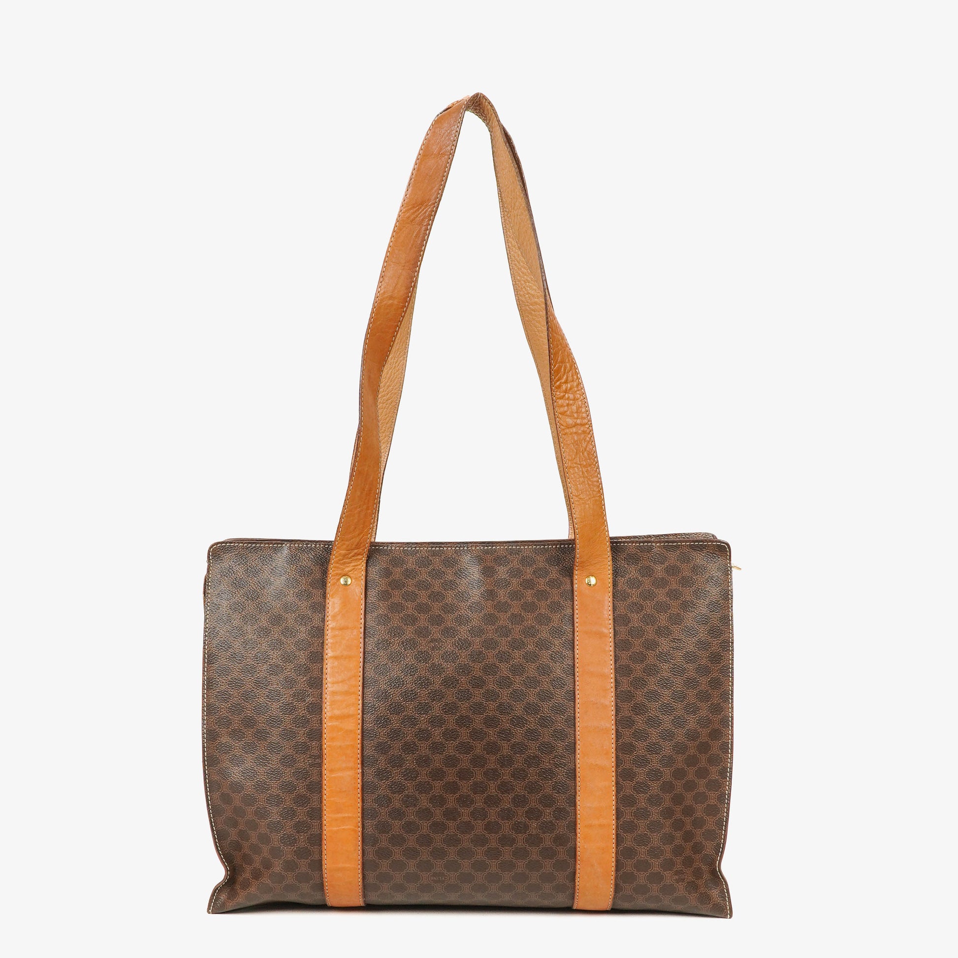 CELINE Macadam Triomphe Schultertasche in Braun