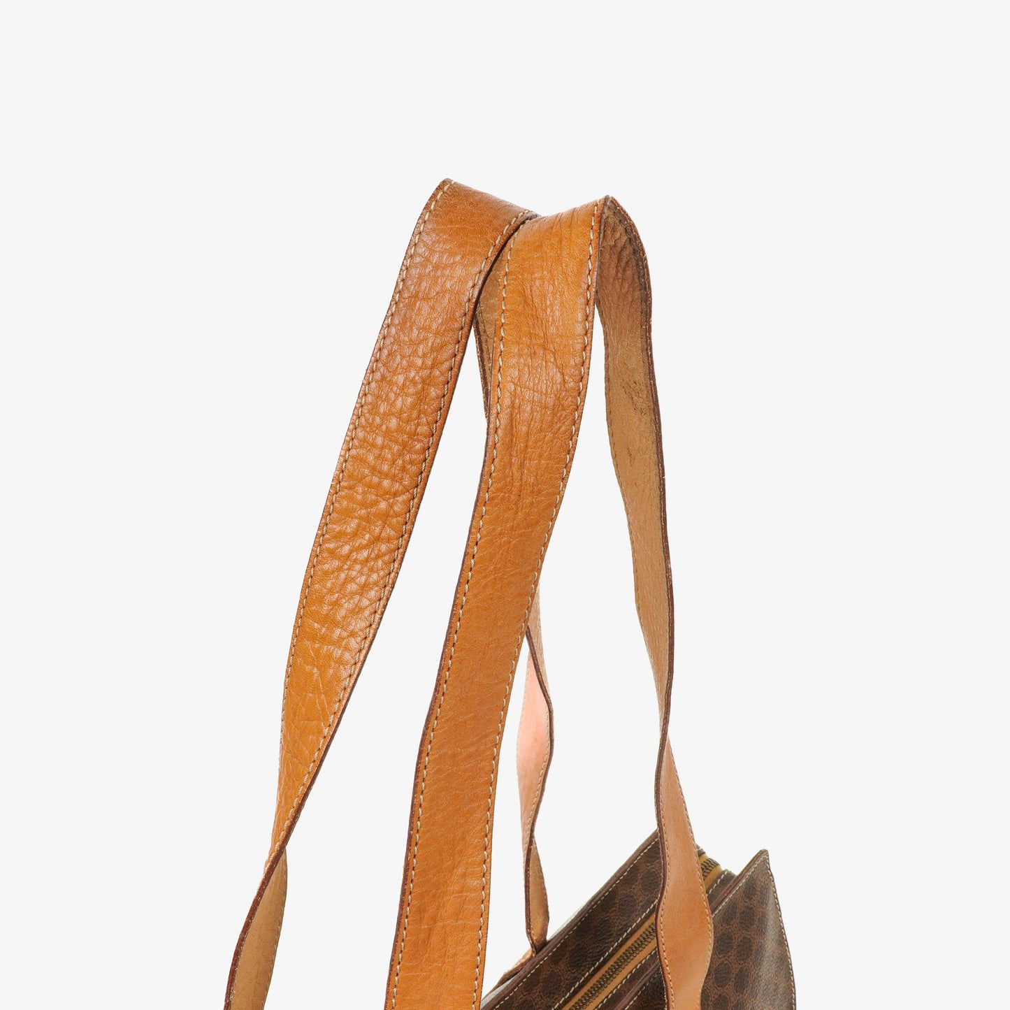 CELINE Macadam Triomphe Schultertasche in Braun