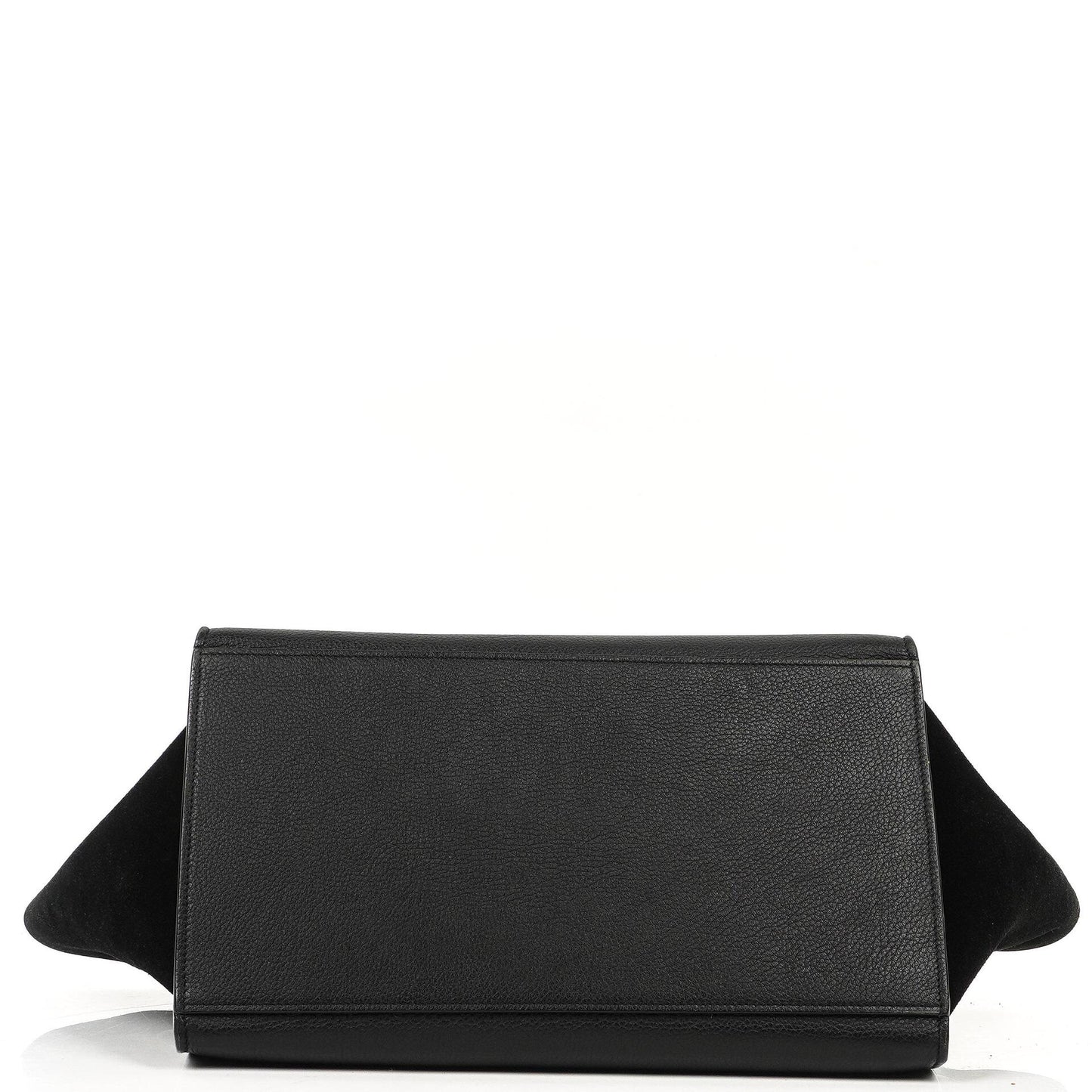 Celine Medium Trapeze Handtasche aus schwarzem Kalbsleder und Wildleder