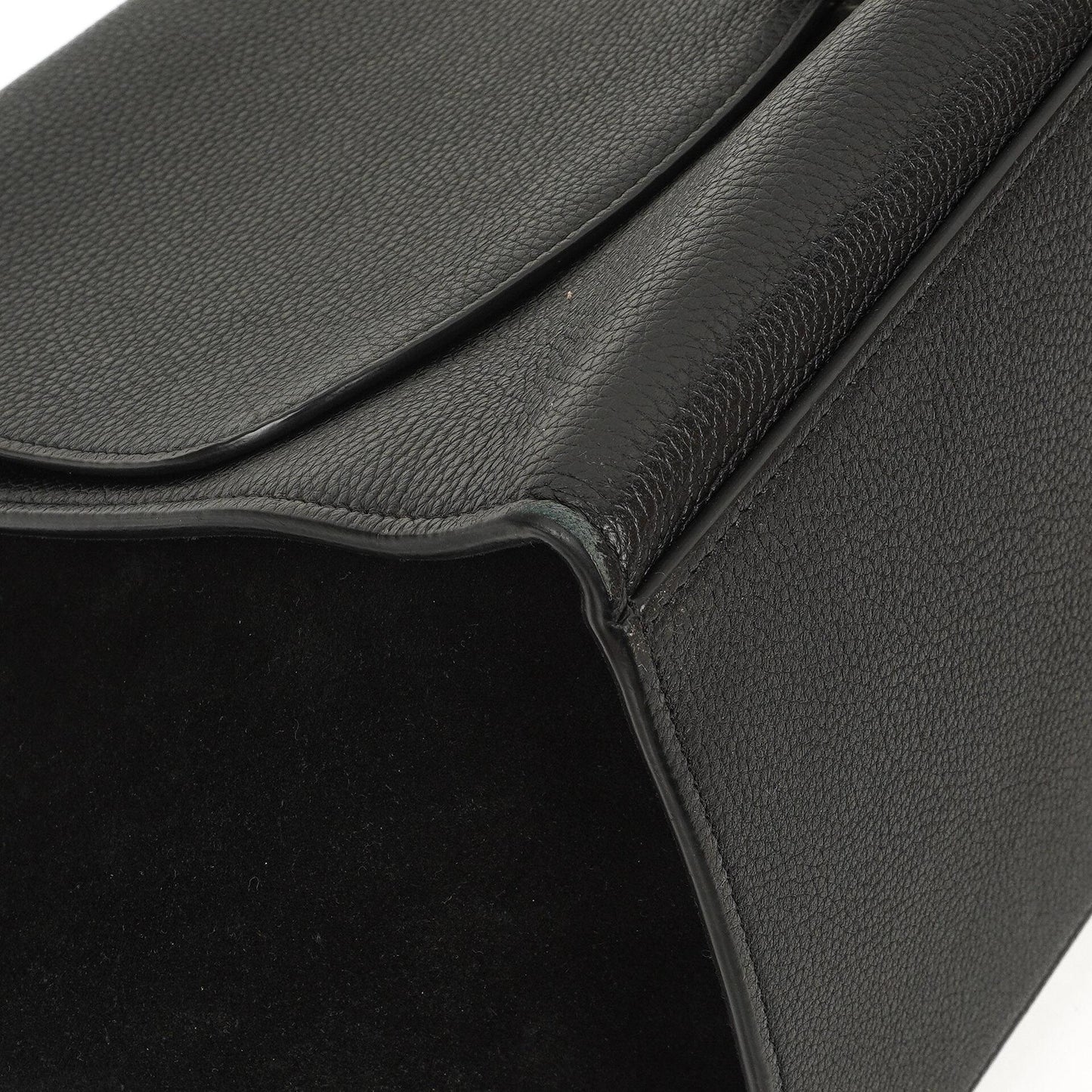 Celine Medium Trapeze Handtasche aus schwarzem Kalbsleder und Wildleder