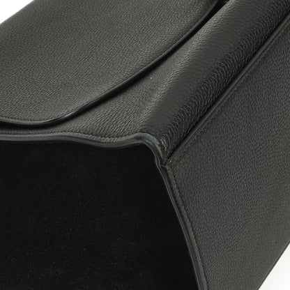 Celine Medium Trapeze Handtasche aus schwarzem Kalbsleder und Wildleder