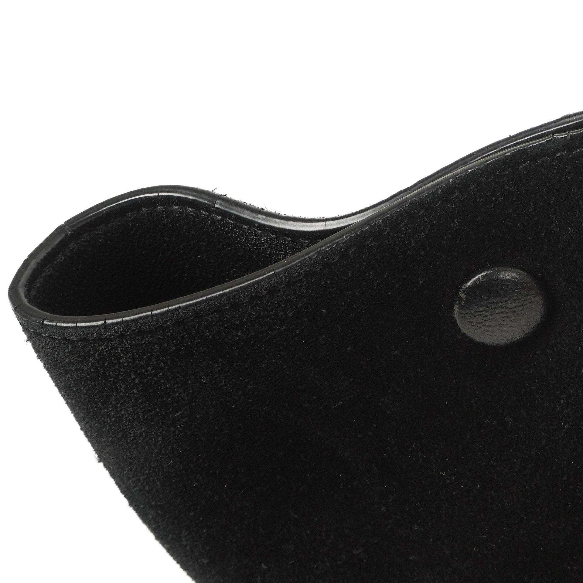 Celine Medium Trapeze Handtasche aus schwarzem Kalbsleder und Wildleder