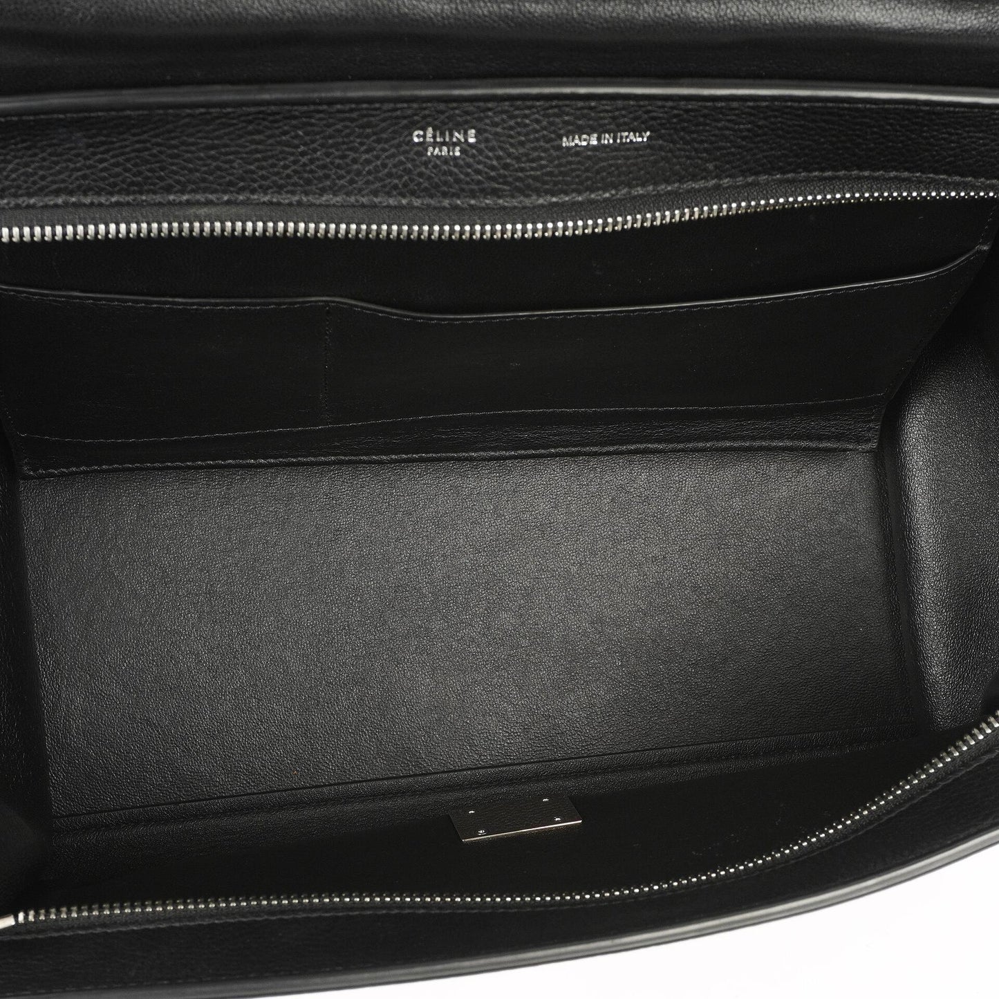 Celine Medium Trapeze Handtasche aus schwarzem Kalbsleder und Wildleder