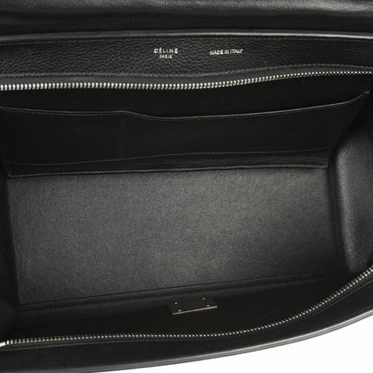 Celine Medium Trapeze Handtasche aus schwarzem Kalbsleder und Wildleder