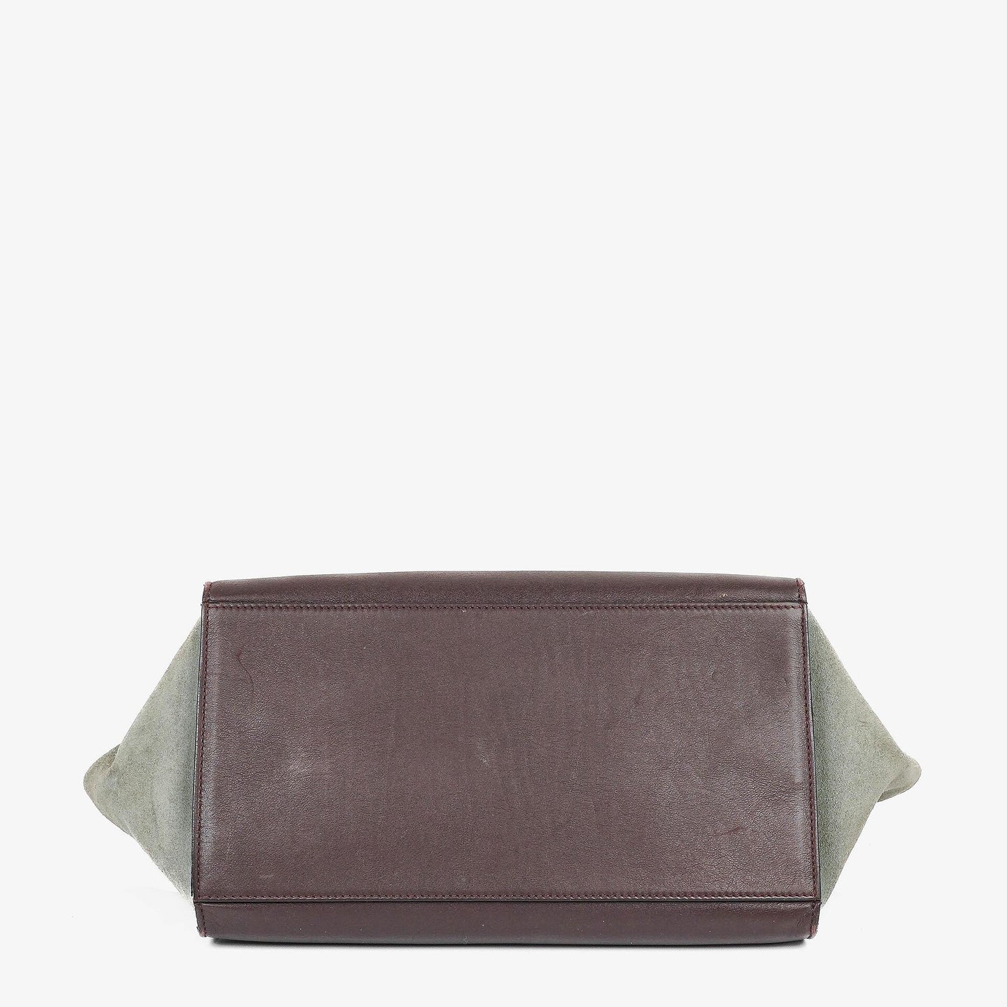 Celine Mittelgroße Trapez Souris Getrommeltes Mehrfarbiges Leder/Wildleder Tasche