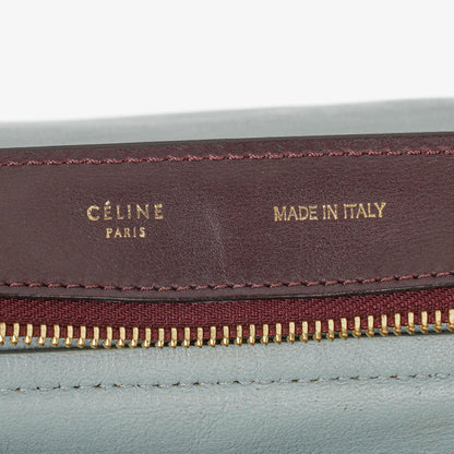 Celine Mittelgroße Trapez Souris Getrommeltes Mehrfarbiges Leder/Wildleder Tasche