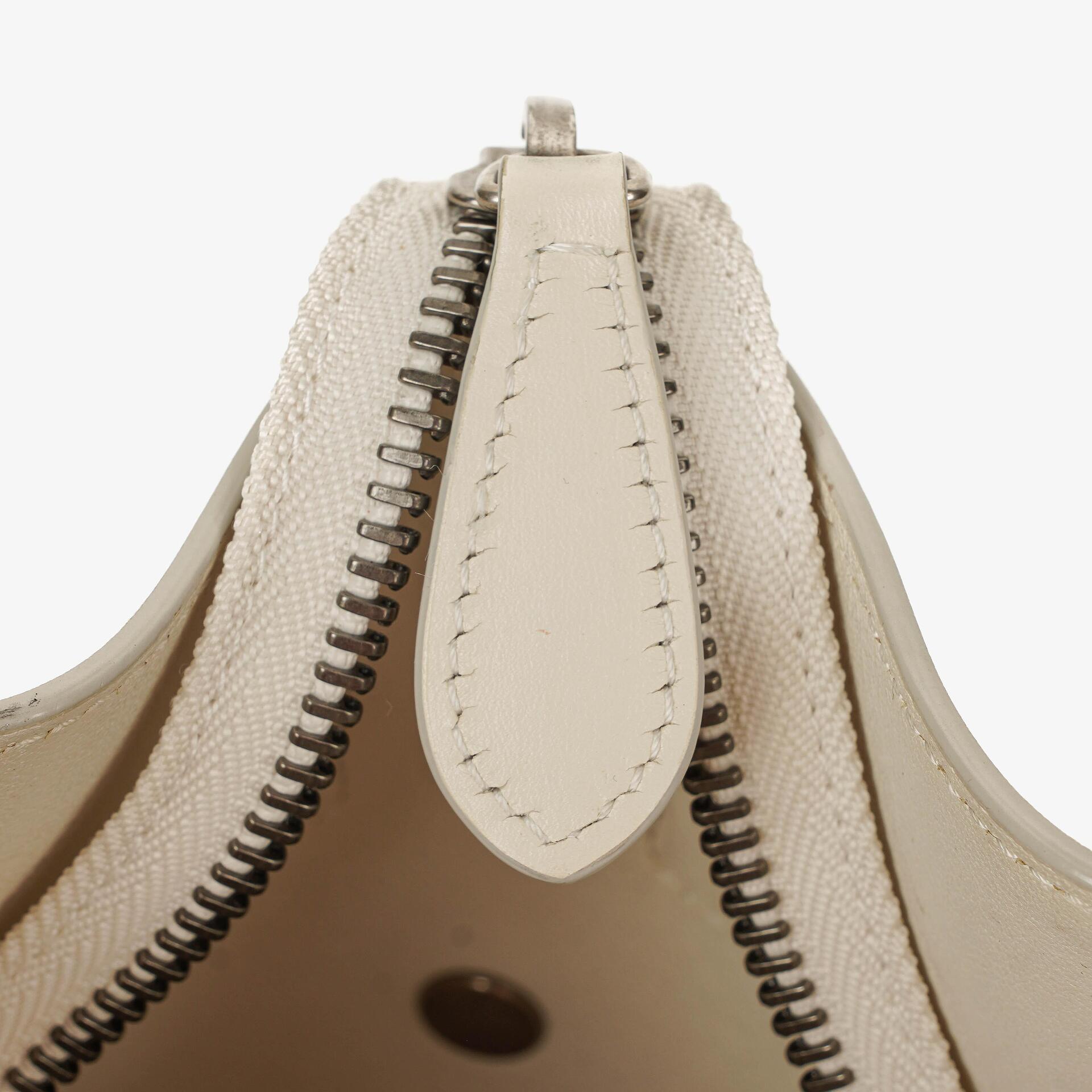 Celine Micro Luggage Handtasche aus cremefarbenem Kalbsleder mit mehrfarbigen Nähten