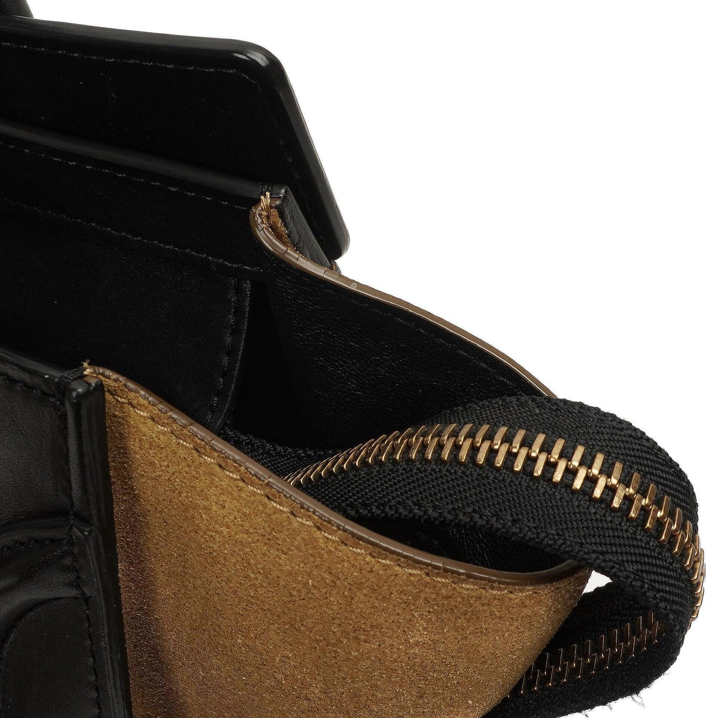 Celine Micro Luggage Tote Tasche aus dreifarbigem Kalbsleder und Wildleder
