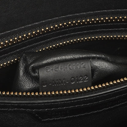 Celine Micro Luggage Tote Tasche aus dreifarbigem Kalbsleder und Wildleder