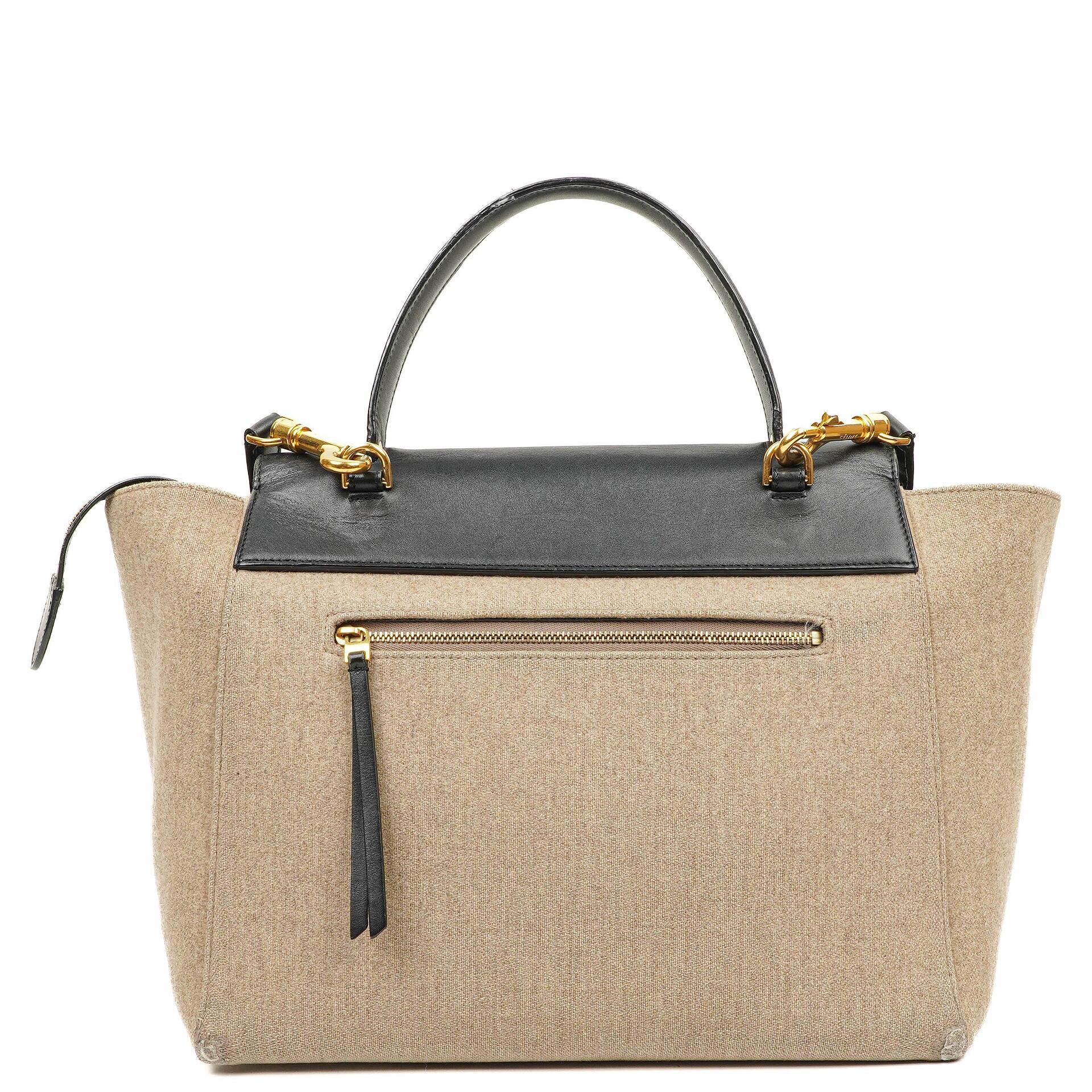 Celine Mini Belt Bag aus beigem glattem Kalbsleder