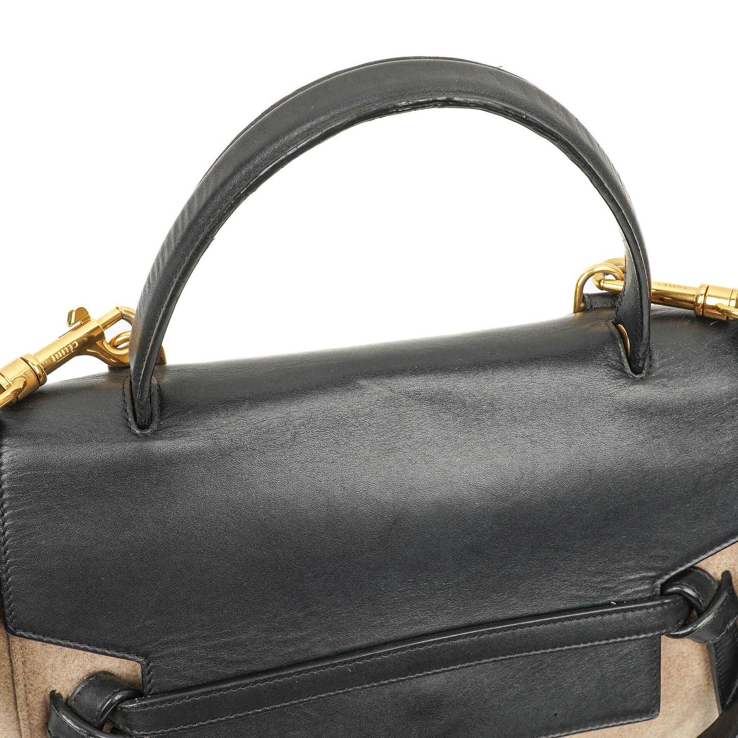Celine Mini Belt Bag aus beigem glattem Kalbsleder