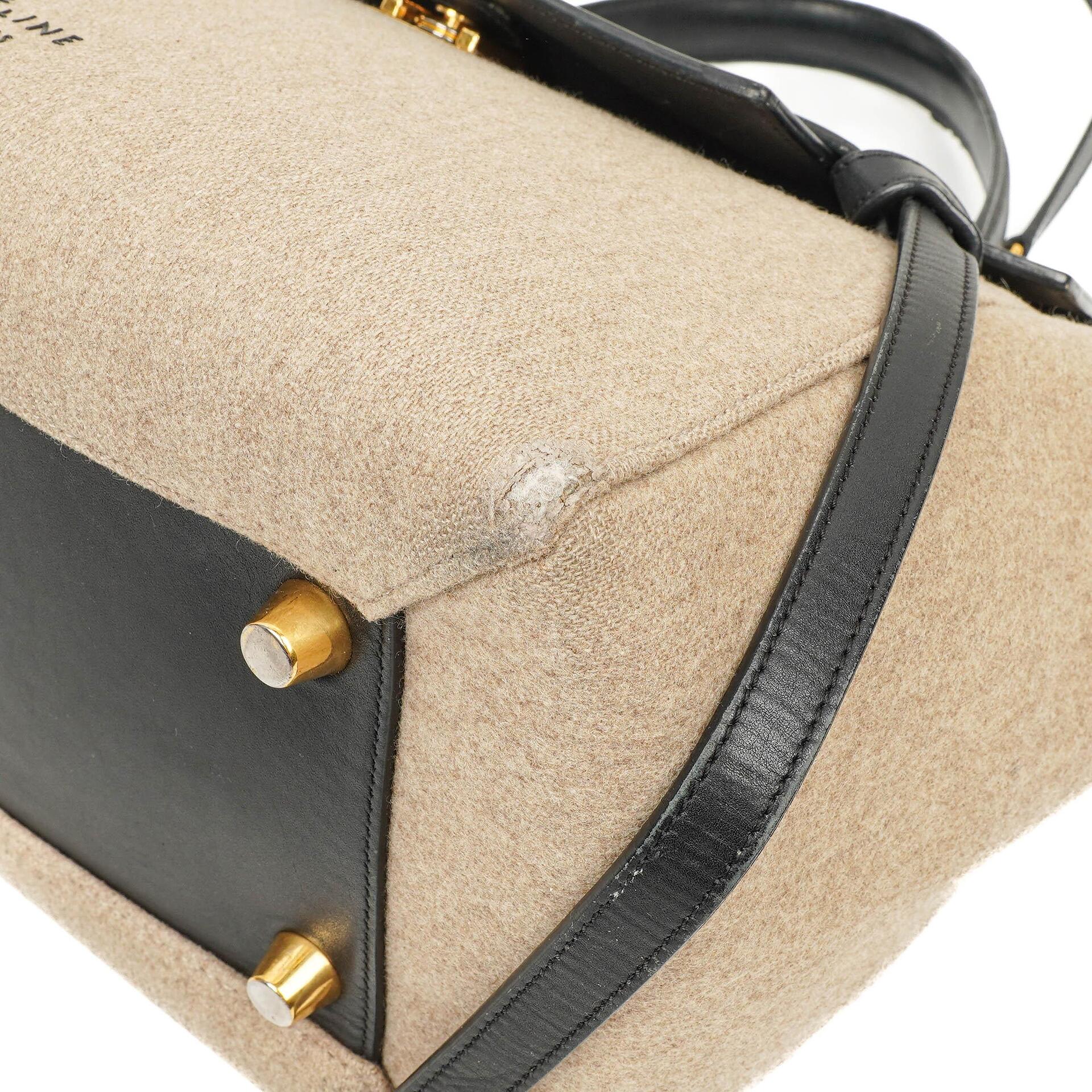 Celine Mini Belt Bag aus beigem glattem Kalbsleder