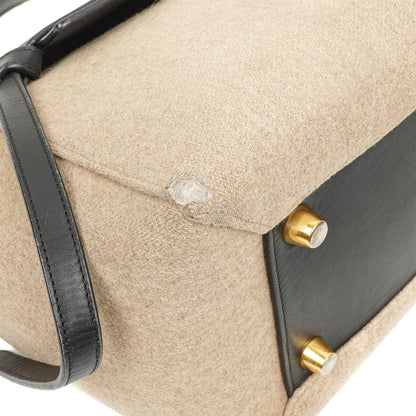 Celine Mini Belt Bag aus beigem glattem Kalbsleder
