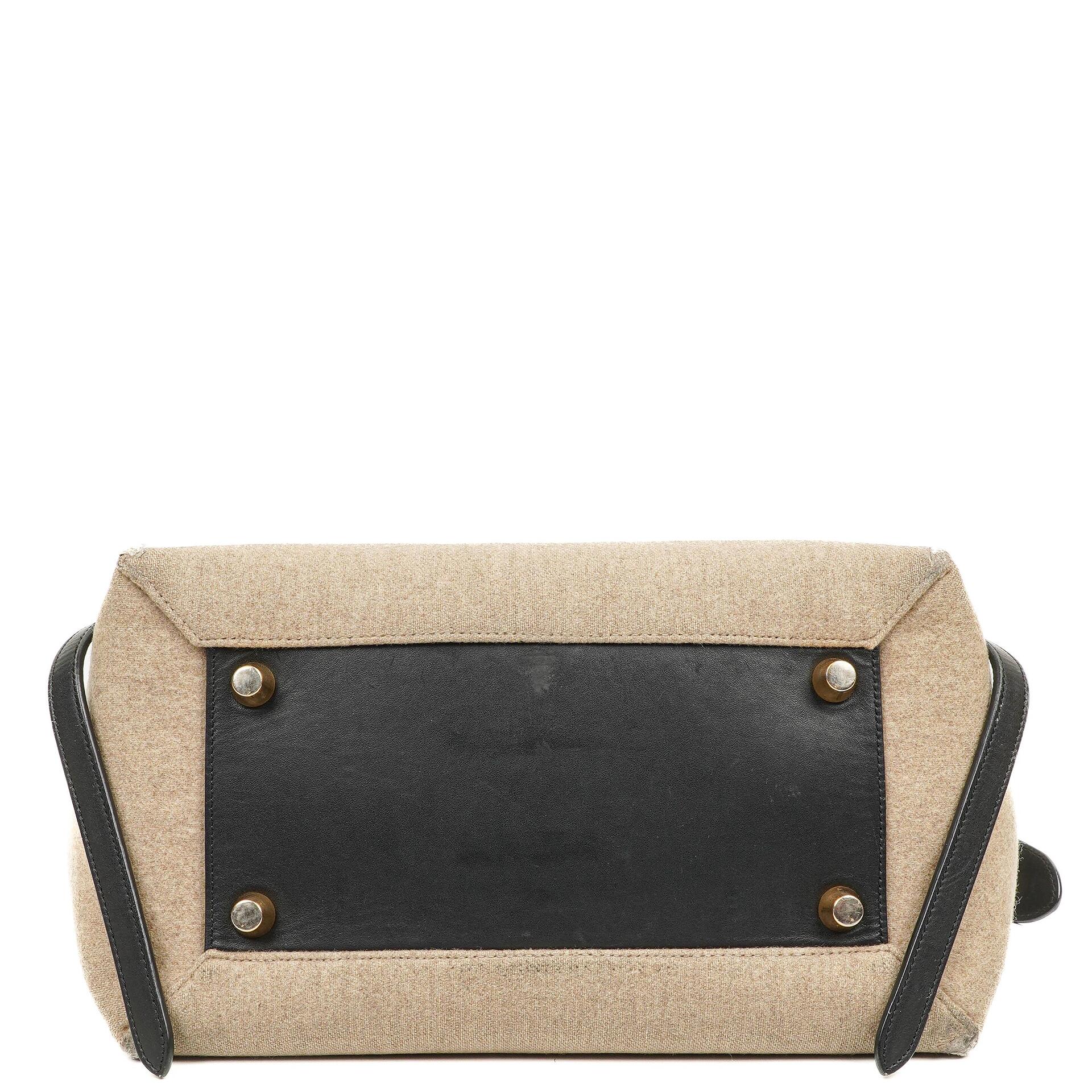 Celine Mini Belt Bag aus beigem glattem Kalbsleder