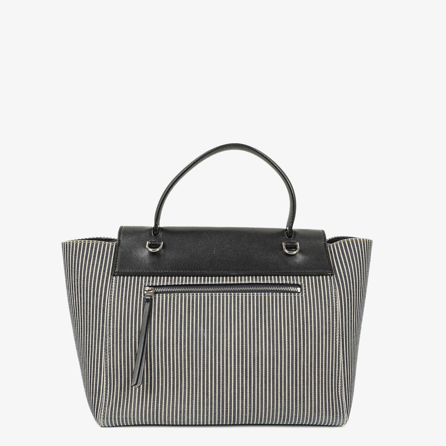 Celine Mini Belt Bag aus gestreiftem Canvas und Leder