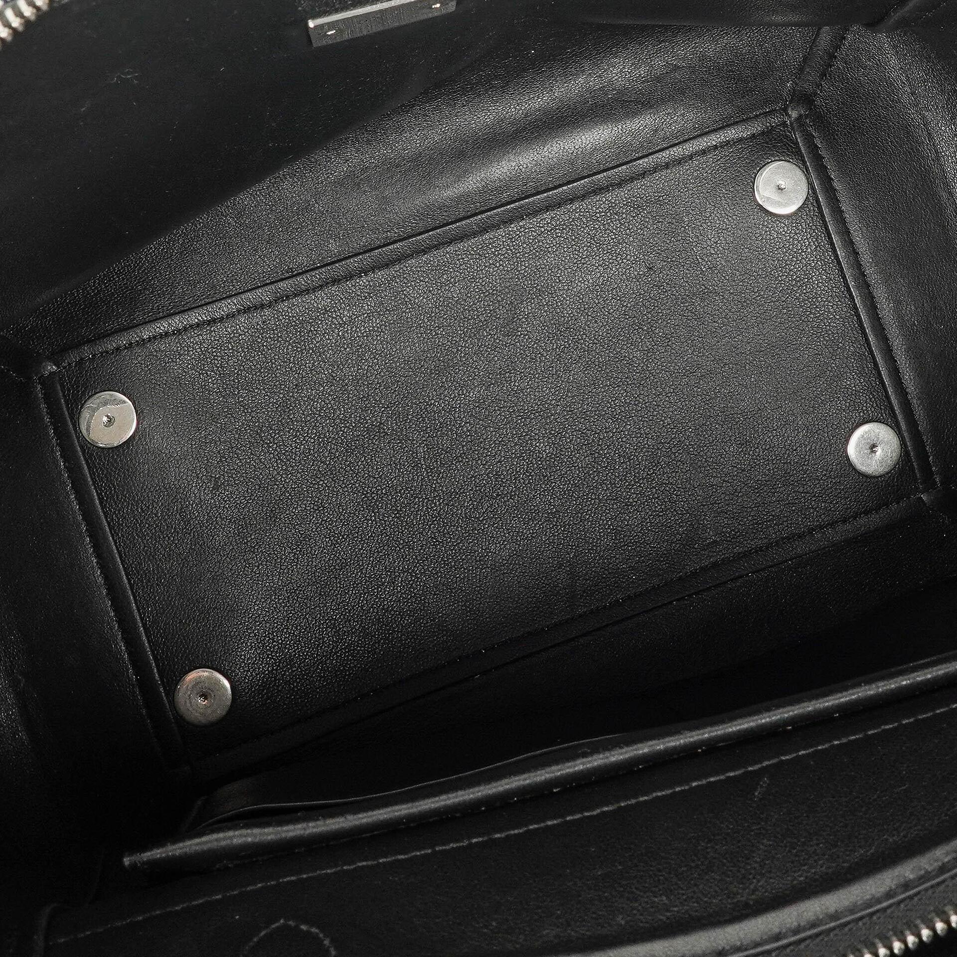 Celine Mini Belt Bag aus gestreiftem Canvas und Leder