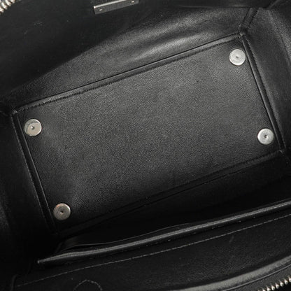 Celine Mini Belt Bag aus gestreiftem Canvas und Leder