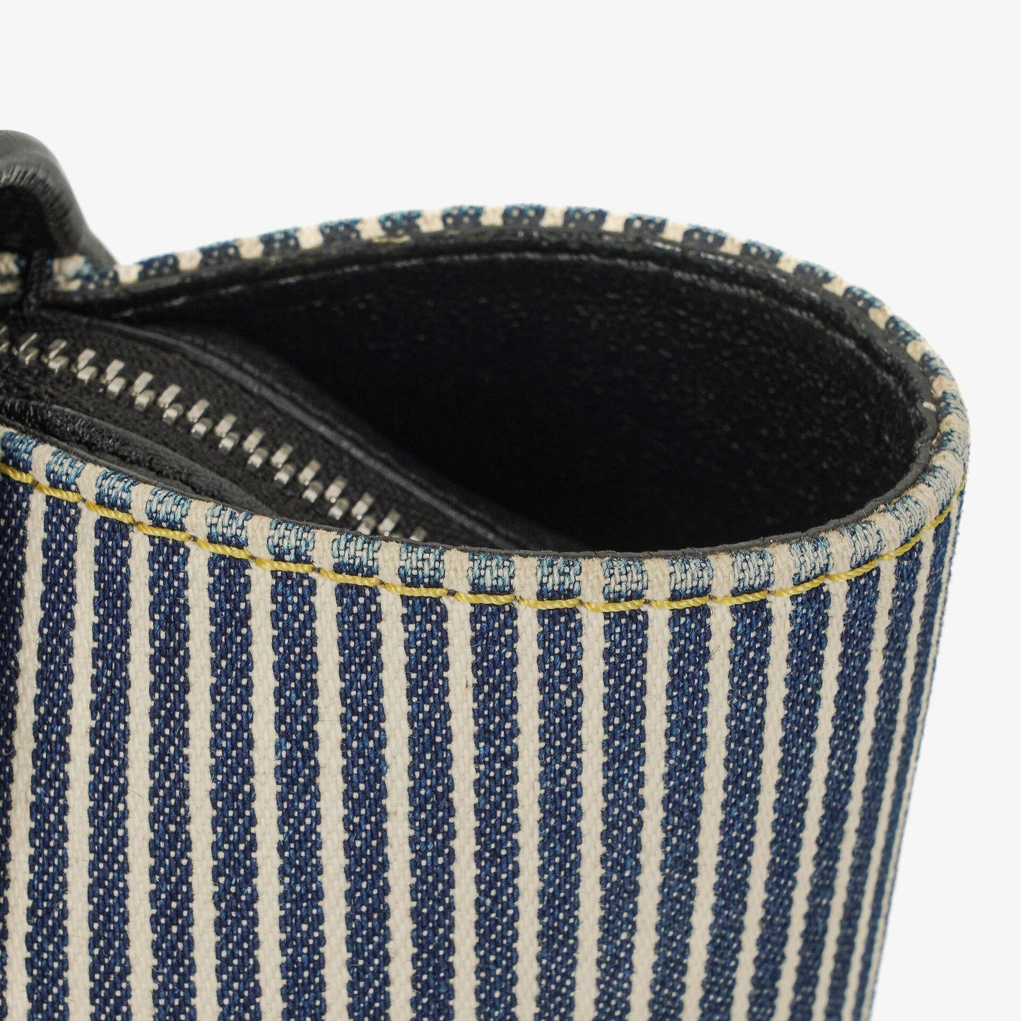 Celine Mini Belt Bag aus gestreiftem Canvas und Leder