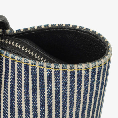Celine Mini Belt Bag aus gestreiftem Canvas und Leder