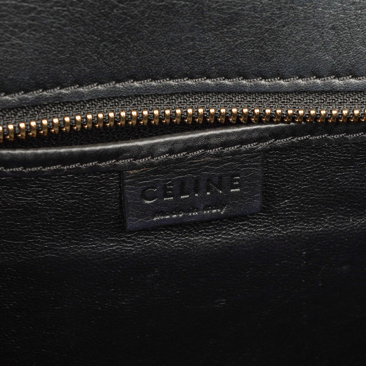 Celine Nano Luggage Handtasche aus Leder und Wildleder in Schwarz/Braun/Weiß