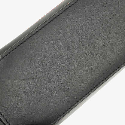 Celine Nano Luggage Handtasche aus glattem schwarzem Kalbsleder mit mehrfarbigen Nähten