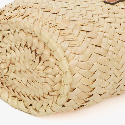 Celine Classic Triomphe Nano Panier aus Kalbsleder mit Palmblättern