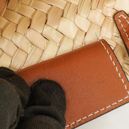 Celine Classic Triomphe Nano Panier aus Kalbsleder mit Palmblättern