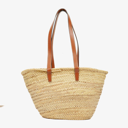 Celine Classic Triomphe Panier aus Palm Leaves Kalbsleder