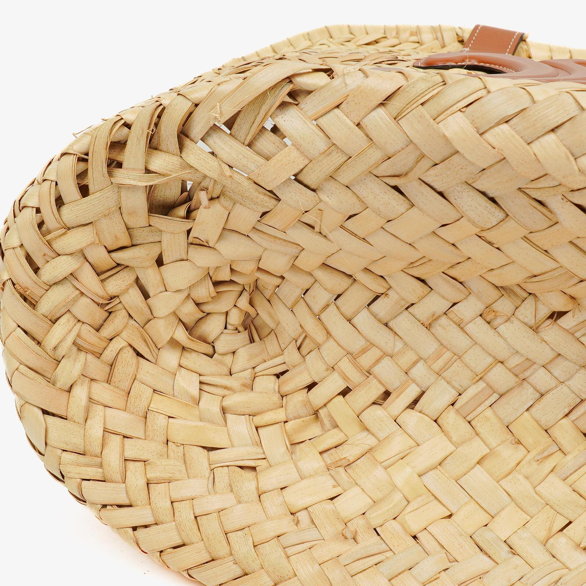 Celine Classic Triomphe Panier aus Palm Leaves Kalbsleder
