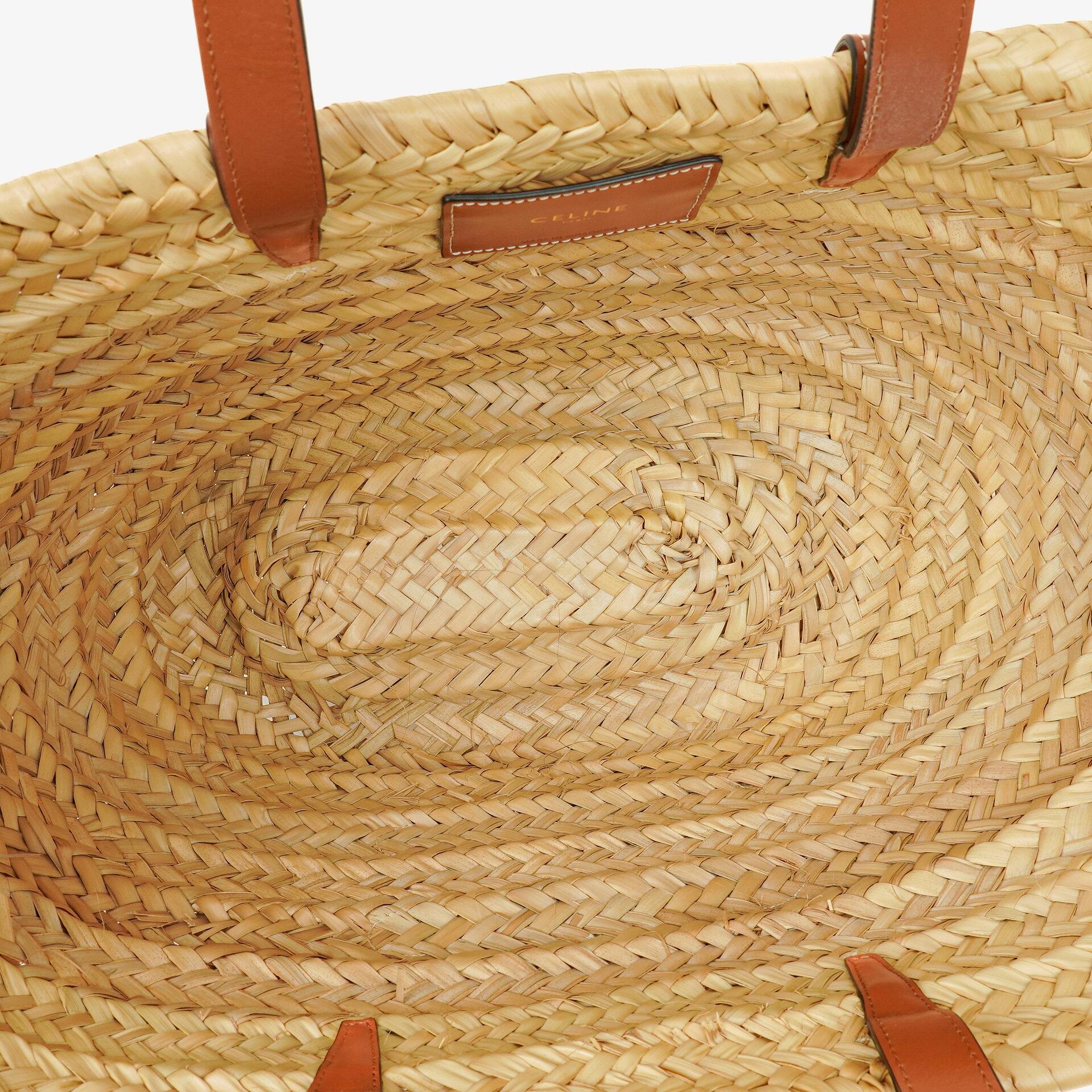 Celine Classic Triomphe Panier aus Palm Leaves Kalbsleder