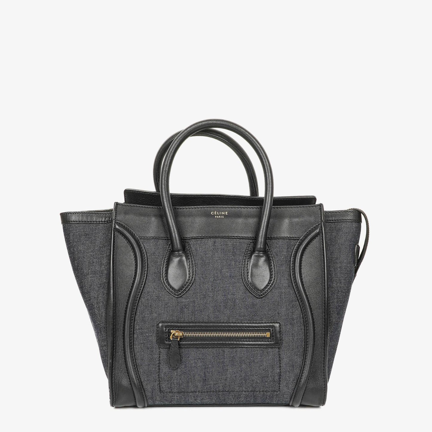 Celine Phantom Luggage Medium Tote Tasche aus Denim
