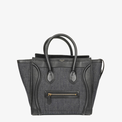 Celine Phantom Luggage Medium Tote Tasche aus Denim