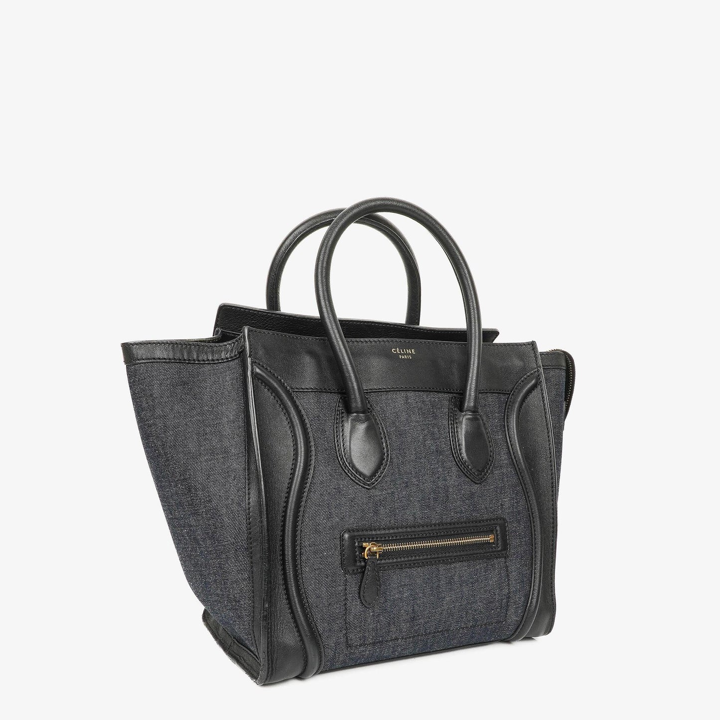 Celine Phantom Luggage Medium Tote Tasche aus Denim