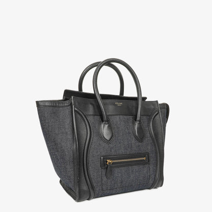Celine Phantom Luggage Medium Tote Tasche aus Denim