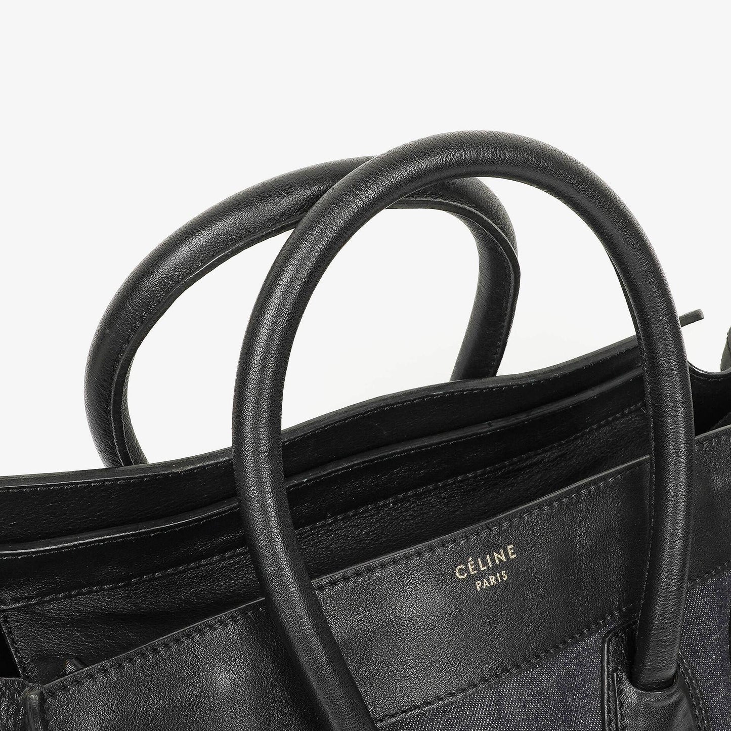 Celine Phantom Luggage Medium Tote Tasche aus Denim