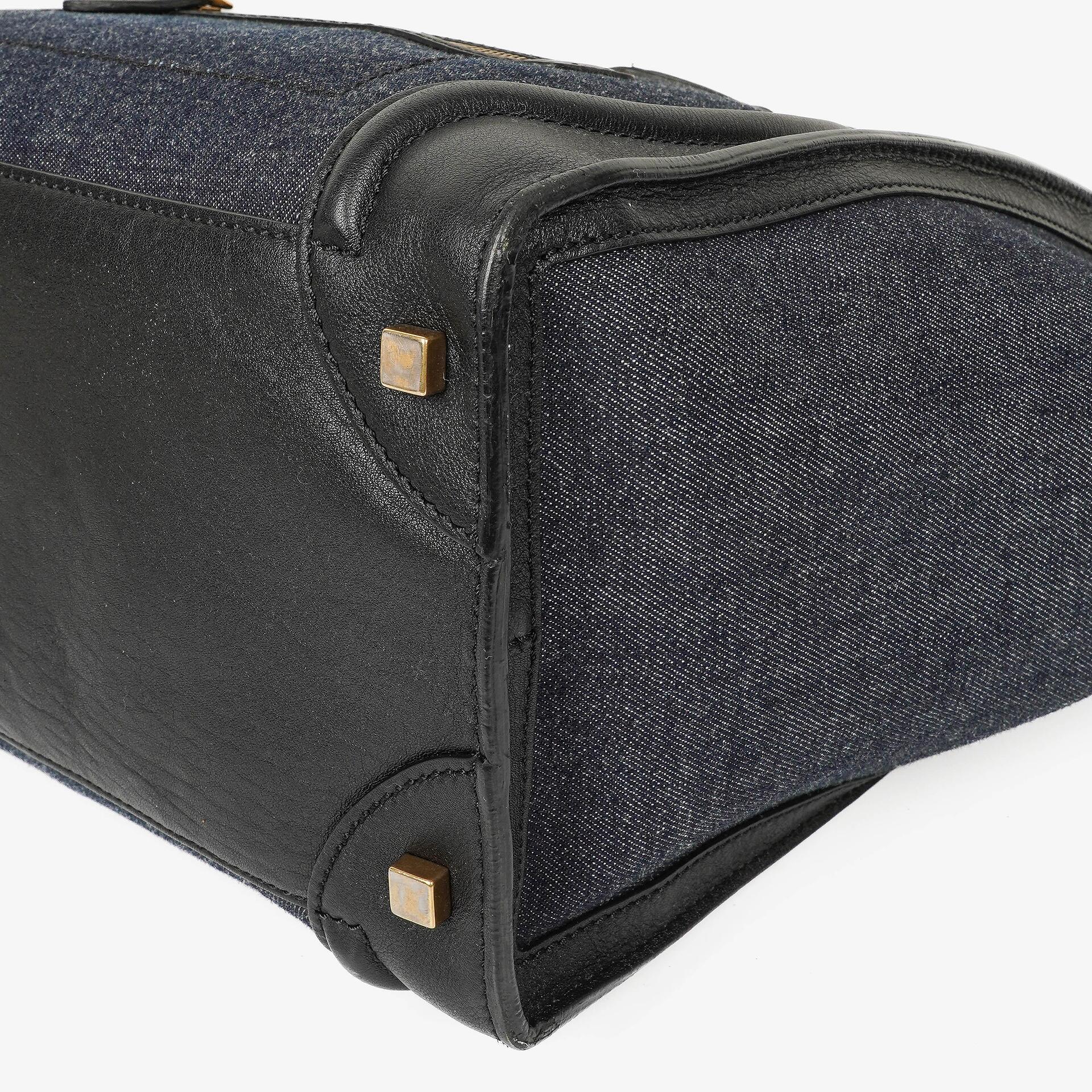 Celine Phantom Luggage Medium Tote Tasche aus Denim