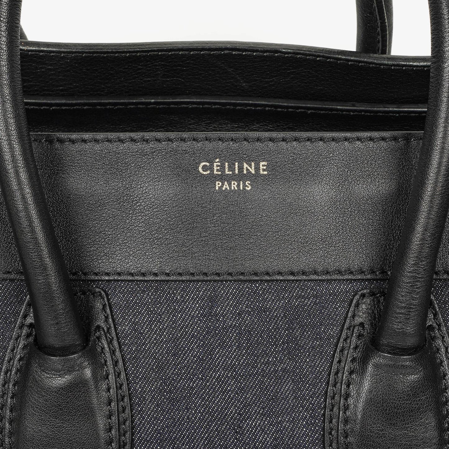 Celine Phantom Luggage Medium Tote Tasche aus Denim